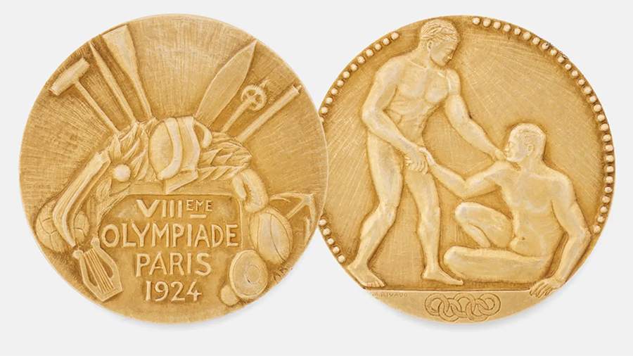 На аукционе выставят редкую золотую медаль Олимпийских игр 1924 года