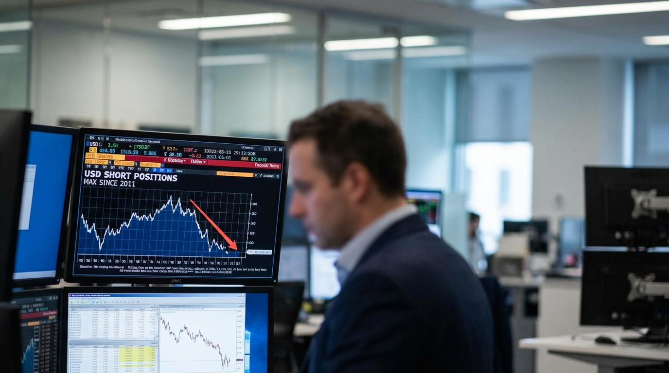 Трейдеры усиливают ставки на падение доллара на фоне политической неопределенности