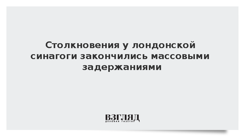 Полиция Лондона задержала 14 активистов после беспорядков у синагоги