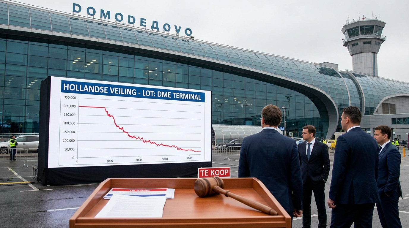 Аэропорт Домодедово снова выставят на голландский аукцион с пониженной стартовой ценой